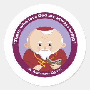 St Alphonsus Liguori Classic Round Sticker