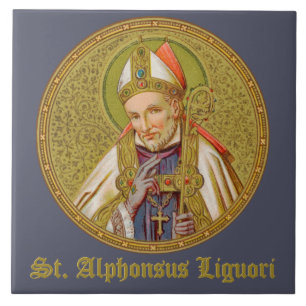 St. Alphonsus Liguori (SNV 02) (Round) Ceramic Tile