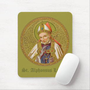 St. Alphonsus Liguori (SNV 02) (Round) Mouse Pad