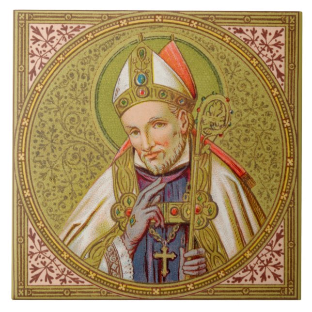 St. Alphonsus Liguori (SNV 02) (Square) Ceramic Tile (Front)