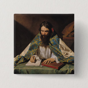 St. Ambrose , c.1633-39 15 Cm Square Badge