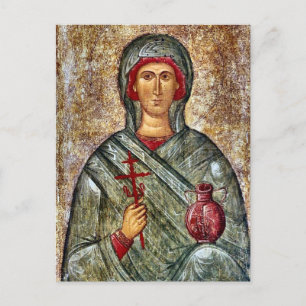 St. Anastasia of Sirmium Orthodox Christian Icon Postcard