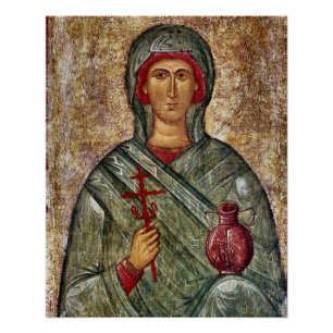 St. Anastasia of Sirmium Orthodox Christian Icon Poster