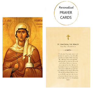 St. Anastasia, the Healer Prayer Card