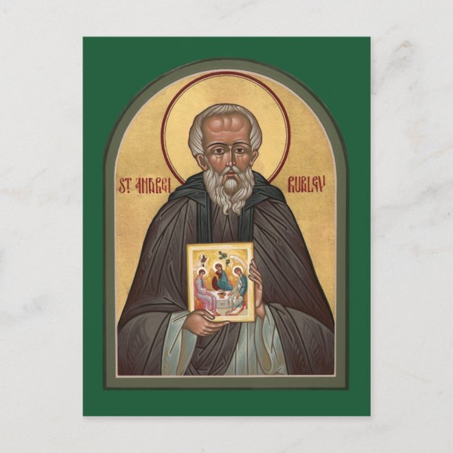 St. Andrei Rublev Prayer Card (Front)