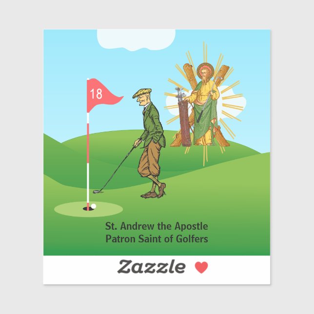 St. Andrew and Dapper Male Golfer (Sheet)