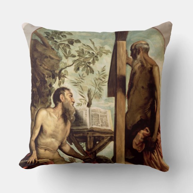 St. Andrew and St. Jerome Cushion (Front)