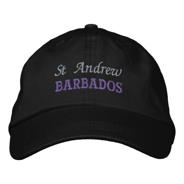 St Andrew, Barbados Embroidered Baseball Cap (Front)