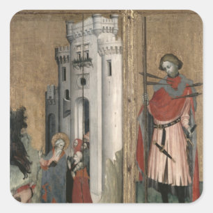St. Andrew Chasing Demons from the Town Square Sticker