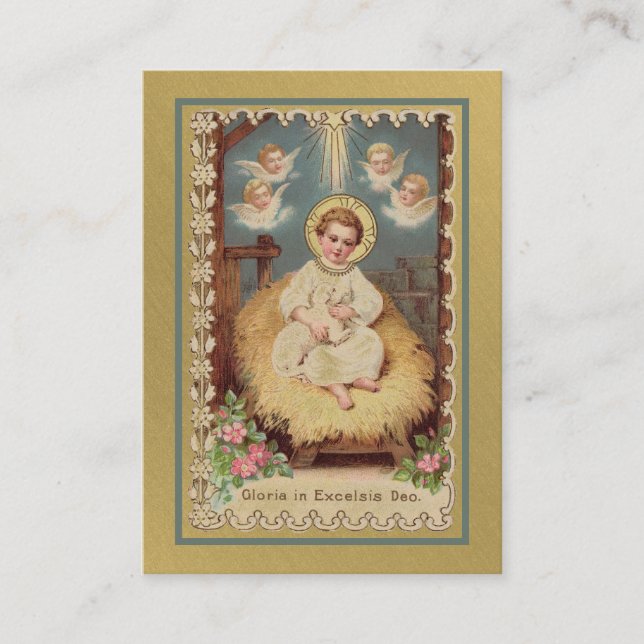 St. Andrew Christmas Novena Virgin Mary Jesus Holy Place Card (Front)