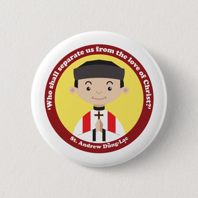 St. Andrew Dung Lac 6 Cm Round Badge (Front)