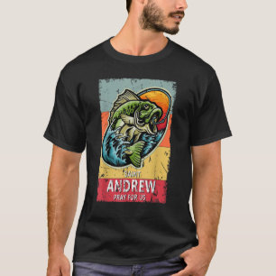 St Andrew Fishing Patron Saint of Fisherman Cathol T-Shirt