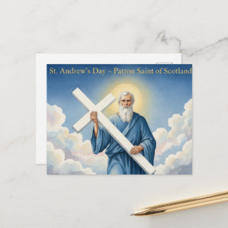 St. Andrew’s Cross flag postcard