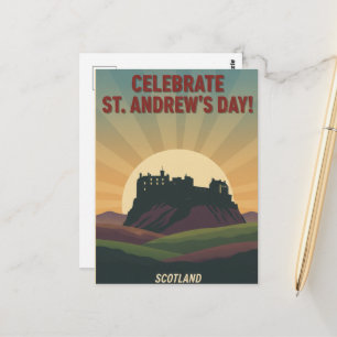 St. Andrew’s Cross flag postcard
