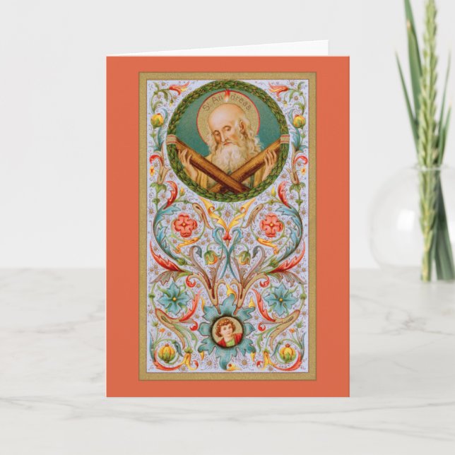 St. Andrew the Apostle (JMAS 02) Blank Greeting Card (Front)