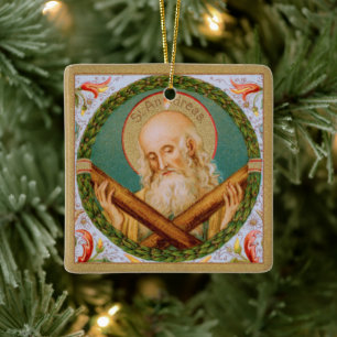 St. Andrew the Apostle (JMAS 02) Ceramic Ornament