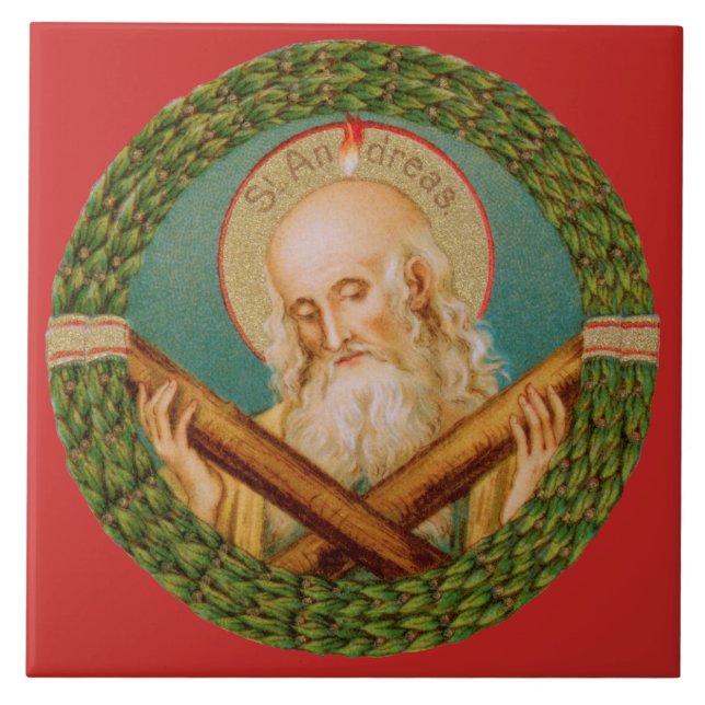 St. Andrew the Apostle (JMAS 02) Ceramic Tile (Front)