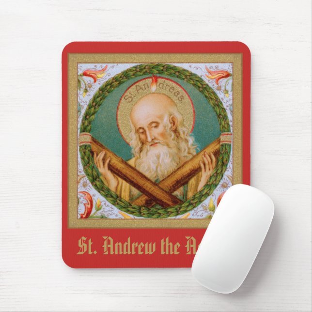 St. Andrew the Apostle (JMAS 02) Mouse Pad (With Mouse)
