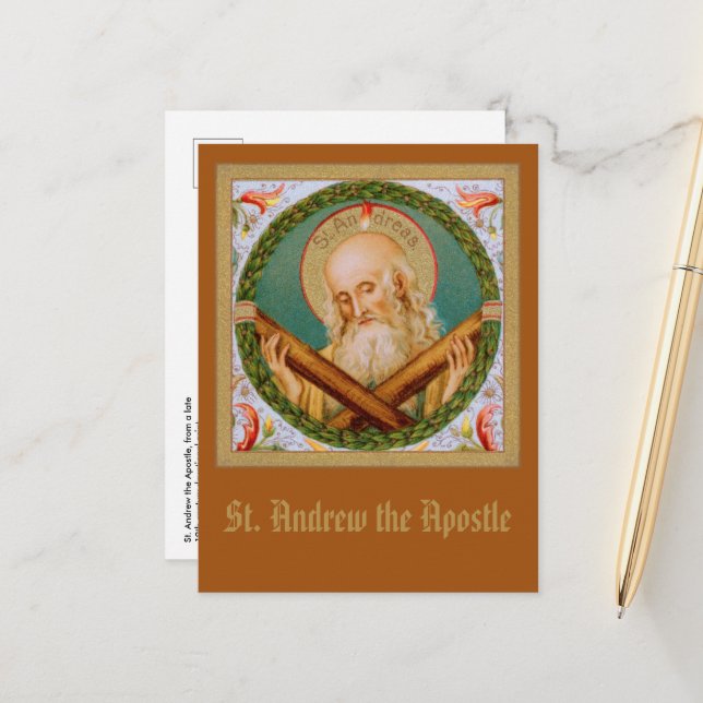 St. Andrew the Apostle (JMAS 02) Postcard (Front/Back In Situ)