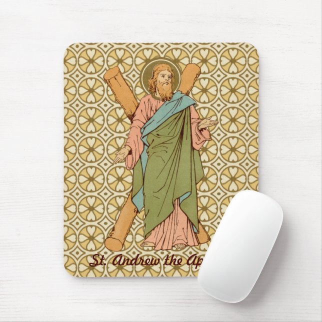 St. Andrew the Apostle (RLS 01) (Style 2) Mouse Pad (With Mouse)
