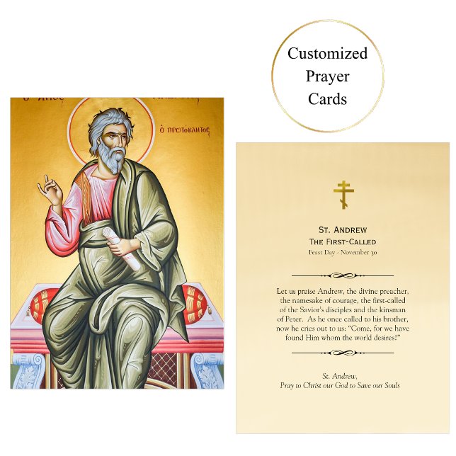 St. Andrew The First-Called Prayer Card (Creator Uploaded)