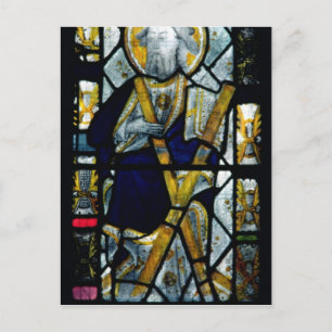 St. Andrew with Saltire Cross, British Postcard