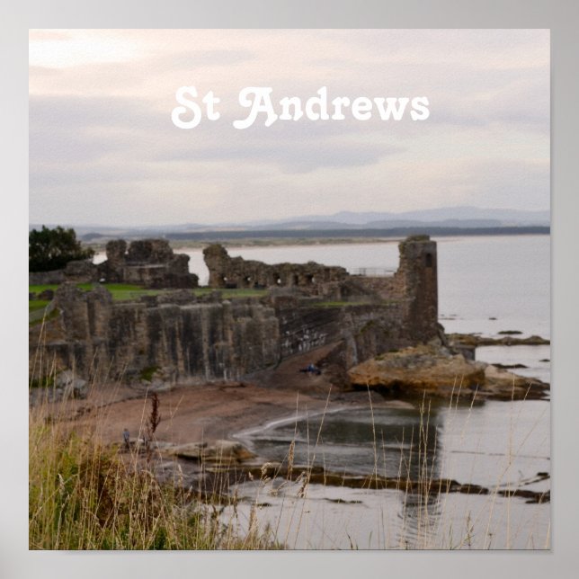 St Andrew's Castle Ruins Poster (Front)
