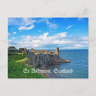 St Andrews Castle, Scotland, postcard