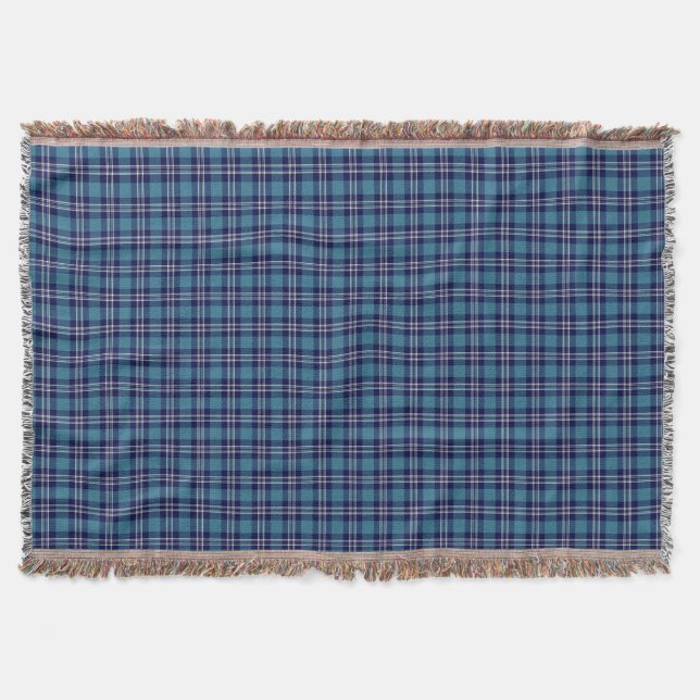 St Andrews District Tartan Throw Blanket (Front)