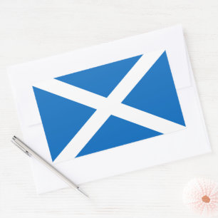 St. Andrew's Flag, Saltire, or Flag of Scotland Rectangular Sticker