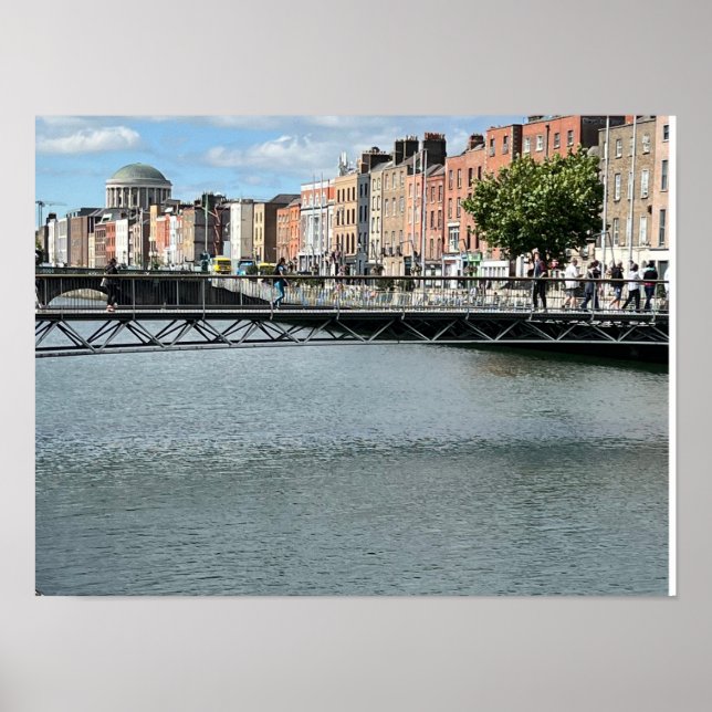 St Andrew's River Liffey Dublin Ireland Europe Poster (Front)