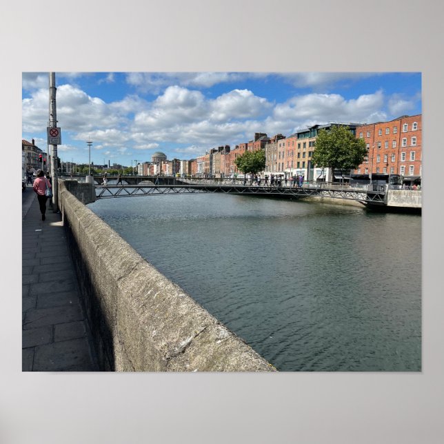 St Andrew's River Liffey Dublin Ireland Europe Poster (Front)