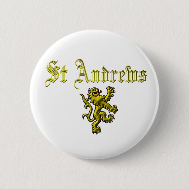 St Andrews Scotland 6 Cm Round Badge (Front)