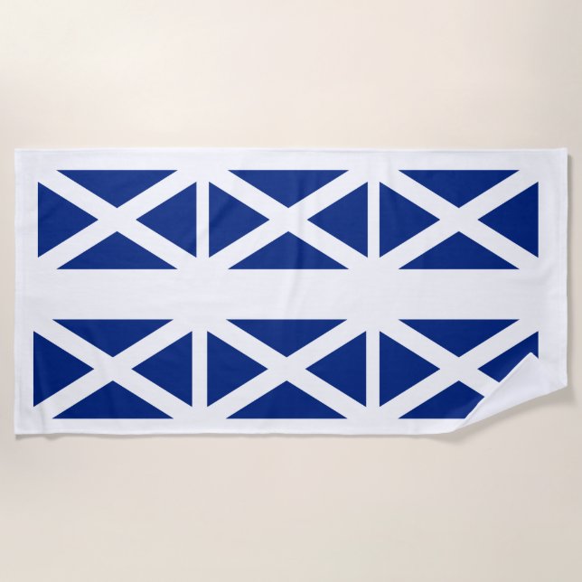 St. Andrews Scottish Flag Beach Towel (Front)
