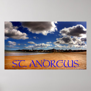 st. andrews west beach poster