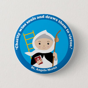 St. Angela Merici 6 Cm Round Badge