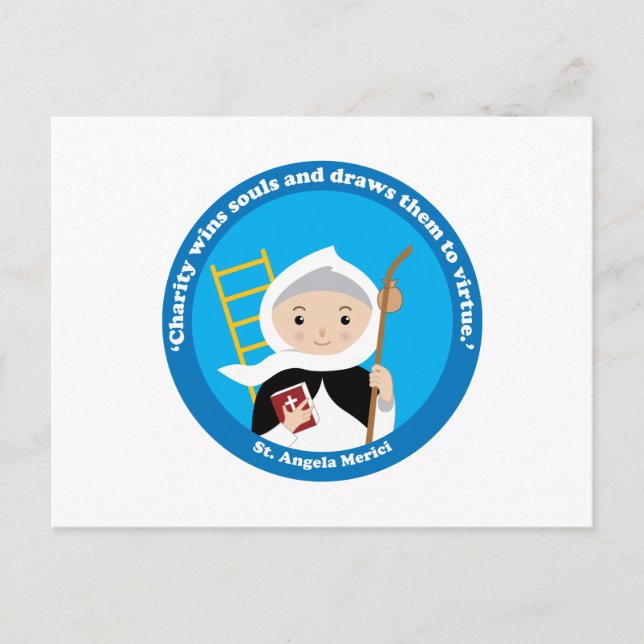 St. Angela Merici Postcard (Front)