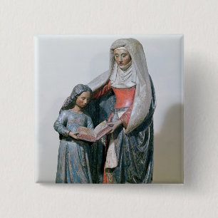 St. Anne and the Virgin, 1500-30 15 Cm Square Badge