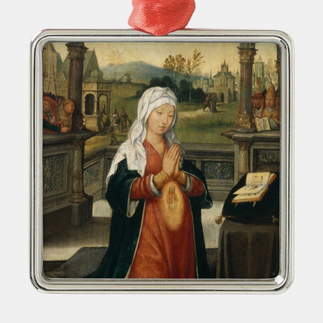 St.Anne Conceiving the Virgin Metal Ornament (Front)