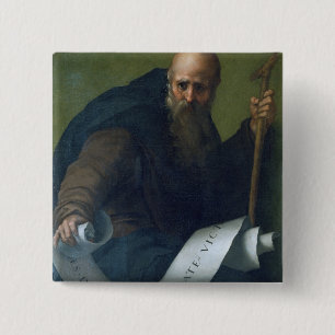 St. Anthony Abbot (c.251-356) c.1518-19 (oil on ca 15 Cm Square Badge