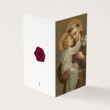 St. Anthony Catholic Condolence Thank You Cards