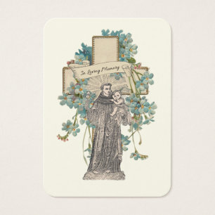 ST. ANTHONY Catholic Funeral Prayer Card