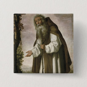 St. Anthony Dispirited, 1640 (oil on canvas) 15 Cm Square Badge