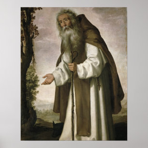 St. Anthony Dispirited, 1640 (oil on canvas) Poster
