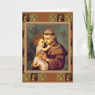 St. Anthony Jesus Catholic Condolence Thank You Card