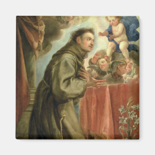 St. Anthony of Padua adoring the Christ Child Magnet