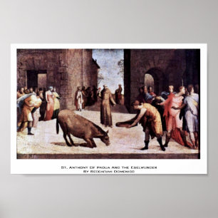 St. Anthony Of Padua And The Eselwunder Poster