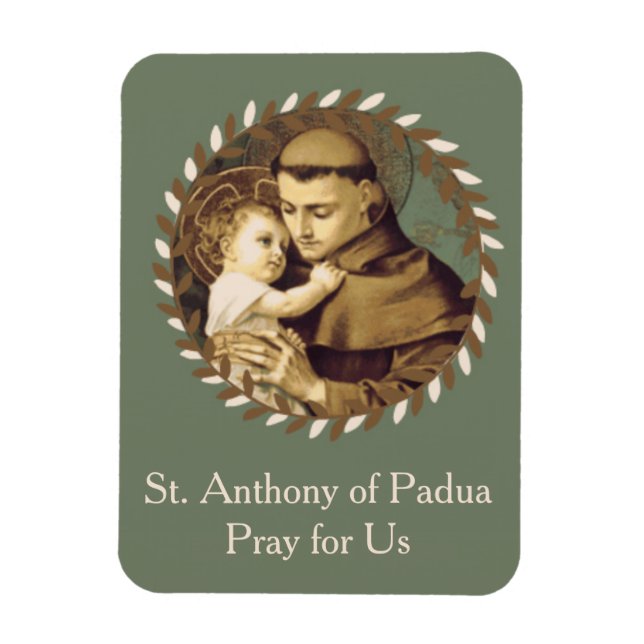 St. Anthony of Padua Baby Jesus Magnet (Vertical)
