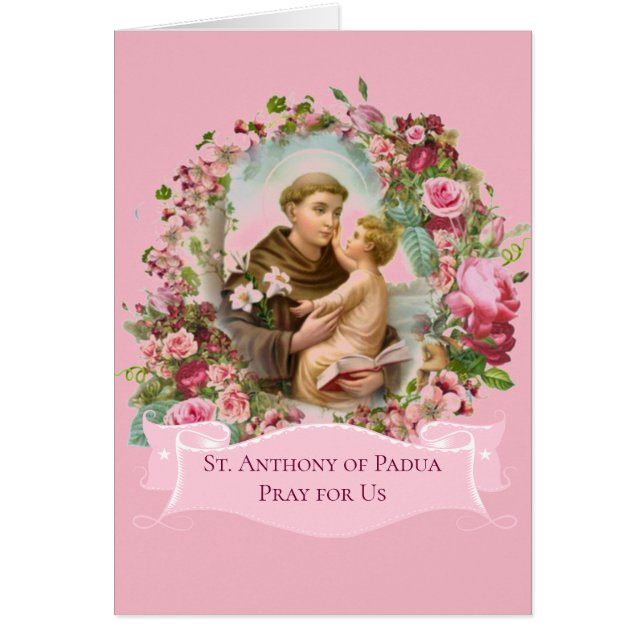 St. Anthony of Padua Baby Jesus Roses (Front)