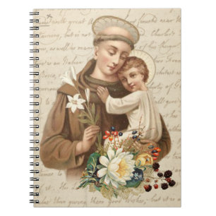 St. Anthony of Padua  & Child Jesus Religious Notebook